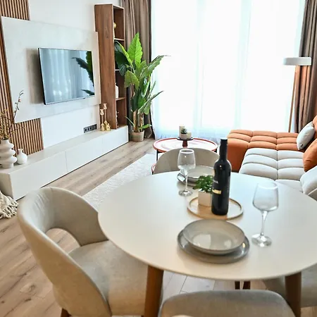 Portokali Sky Apartment Skopje Buitenkant foto